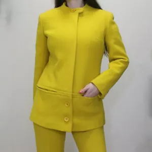 Vintage 60s Mod Designer Mary Quant's Ginger Group Suit Set Yellow Outfit Set - Picture 1 of 18