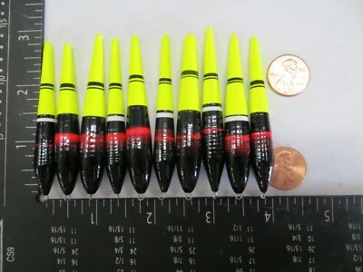 10 NEW WOOD SLIP FLOATS / BOBBERS PANFISH ICE FISHING NO FREEZE UP ON LINE B260 - Image 1 of 3