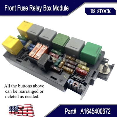 For 06-08 Mercedes W251 GL450 ML500 R350 Front Fuse Relay Box Module Assembly US Foto 1 de 4