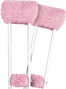 VIVE Lammfell Krückenpolster -- rosa - Bild 1 von 5