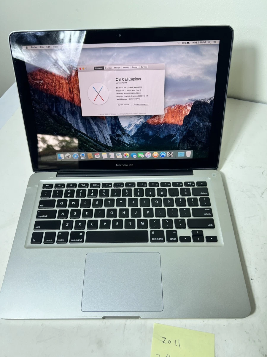 MacBook Pro 13インチ (Late 2011) HD 500gb Apple MacBook Pro 13 inch 2011-10 MD313LL/A - Notebookcheck.info
