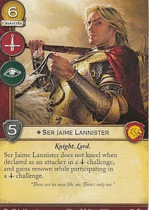 3 x Ser Jaime Lannister AGoT LCG 2.0 Game of Thrones Core set 87 - Picture 1 of 1