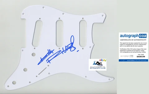 KEITH RICHARDS AUTOGRAPH SIGNED PICKGUARD SCRATCHPLATE ROLLING STONES ACOA Cover