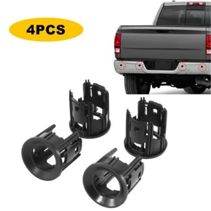 4x Black Parking Assist Sensor Bracket Bezels for Dodge Ram 1500 2500 3500 19-20 - Picture 1 of 8