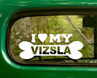 2 I LOVE MY VISLA DOG BREED DECALs Sticker Car Bumper Window Truck Laptop Rv