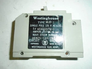 Leistungsschalter Mfg: wESTINGHOUSE 50 AMP 125 Volt AC/AC Typ NLB-1 - Bild 1 von 3