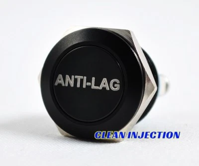 BLACK 19MM Anti-Lag Momentary activation Push Button anti lag 2 step launch  - Image 1 of 2