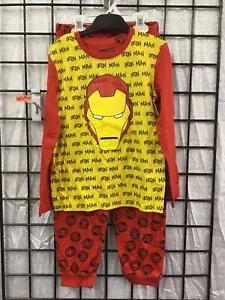 Marvel Kids Iron Man 2 Piece Pajama Set Size 7 / EU 122cm - Picture 1 of 2