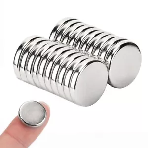 Neodymium Magnets N45 Disc Round Super Strong Rare Earth 15mm X 3mm Refrigerator - Picture 1 of 10