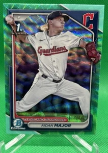 2024 Bowman Draft Aidan Major Chrome Aqua Wave Refractor 1st #/125 #BDC-196 - Picture 1 of 3