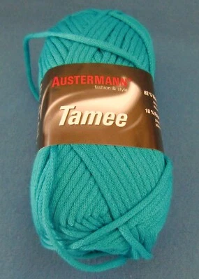 (50 € /kg): 50 g Austermann TAMEE,  Fb. 005 türkis, weiches Bändchen   #4382 - Bild 1 von 2