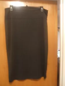 Eileen Fisher Char Gray Cozy Tencel Stretch Jersey S Skirt Foldover NWT $178 C/L - Picture 1 of 11