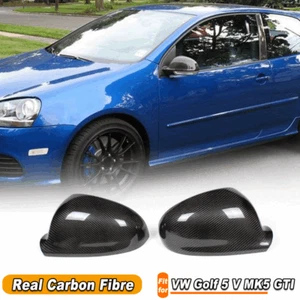 Tapas de retrovisores exteriores de carbono para VW Golf 5 V MK5 GTI 2003-08 carcasa retrovisores laterales - Imagen 1 de 10