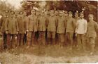WW1 GERMAN SOLDIERS GROUP PHOTO POSTCARD RPPC Uniforms Medals Caps Bayonets #B10
