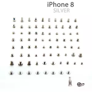 OEM Complete Screw Set with Bottom Screws for iPhone 8 Silver Pentalobe - Picture 1 of 1