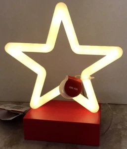 Patriotic Stars & Stripes 4th of July Lighted Neon Style Star AA Battery NEW - Picture 1 of 3