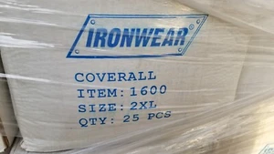 Custodia 25qty Ironwear tuta monouso 2XL elastico polso-caviglia 1600 XXL Tyvek - Foto 1 di 9