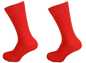 Relco Mens Red Retro Socks - Picture 1 of 3