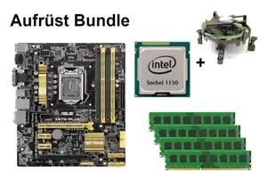 Bundle ASUS Z87M-PLUS + Intel Core i3 i5 i7 CPU + 4GB bis 16GB RAM wählbar