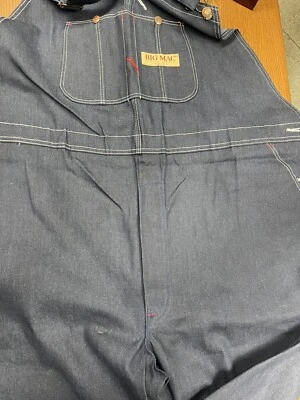 BIG MAC DE COLECCIÓN. Mono vaquero sanforizado Deadstock Penney's ropa de trabajo EE. UU. NUEVO CON ETIQUETAS 48 Foto 1 de 4