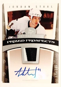 JORDAN STAAL 2006-07 HOT PROSPECTS ROOKIE PATCH AUTO #140 PENGUINS NM-MT A2 - Picture 1 of 2