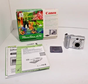 CANON Power Shot A75 Digital Camera With Box - Picture 1 of 6