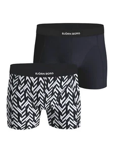Bjorn Borg Cotton Stretch 2 Pack Multicoloured Boxer Shorts 10002354 003 - Picture 1 of 2