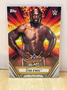 2019 Topps WWE Summerslam 17 Titus O'Neil RAW - Picture 1 of 2