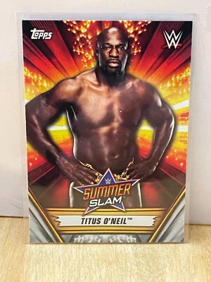 2019 Topps WWE Summerslam 17 Titus O'Neil RAW - Image 1 of 2