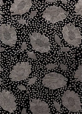 Ebony/classic gray hand tufted Rug Carpet 100%  wool and viscose Carpet - Image 1 of 4