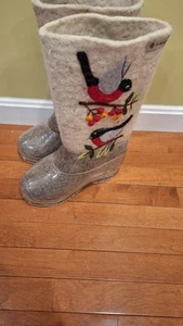 Trend Valenki Sheep wool felt boots shoes Handmade organic ecofriendly Slavenki - Picture 1 of 20