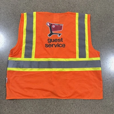 Chaleco naranja servicio al huésped empleado Target  Foto 1 de 4
