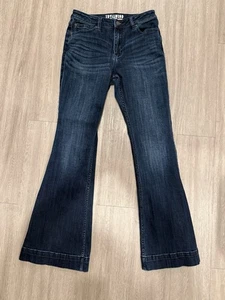 Idyllwind by M. Lambert Damen Flare Leg Blue Denim Jeans-Größe 8 (8W x 32L) - Bild 1 von 6