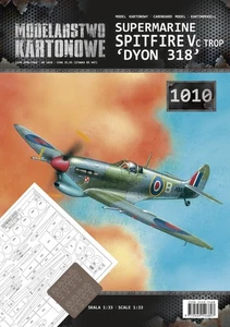 MK-1010 - SPITFIRE Mk.Vc trop 'Sqd. 318' + lasers - 1/33 paper model - Picture 1 of 5