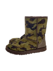 Ugg Australia Short Boots Khaki Camo Hair-on 24cm Women's Size - Picture 1 of 7