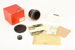 Kilfitt Makro Kilar D 4cm 40mm f/2.8 Macro Lens in Box with Caps for Exakta V21 - Picture 1 of 9