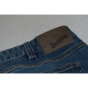 Duluth Trading Co Work Jeans Men Size 40 x 30 Flex Ballroom Stretch Denim Blue - Picture 1 of 8