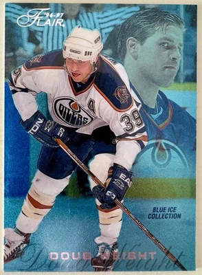 1996-97 Flair Blue Ice Collection /250 Doug Weight #B36 Fleer Oilers - Image 1 of 2