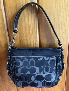 Authentisch Coach Zoe Optic Sig Tp Hnd F44109 schwarz klassisch KOSTENLOSER VERSAND - Bild 1 von 13