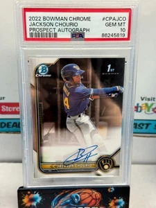 2022 Bowman Chrome 1st JACKSON CHOURIO Autograph #CPA-JCO PSA 10 GEM #BBB6 - Picture 1 of 1