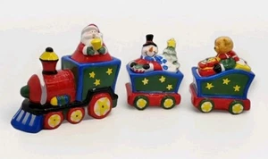 Christmas Train By Premier Decoration Ceramic Pots With Lids Table New Gift - Picture 1 of 14