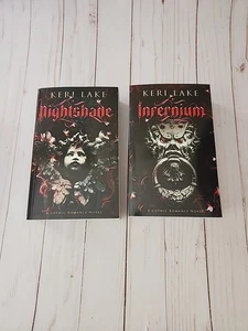 Inferium Nightshade Paperback Book Lot of 2 Keri Lake Gothic Romance Novel - Picture 1 of 10