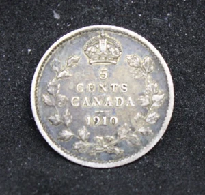 Canada 5 centesimi argento 1910 - Foto 1 di 2