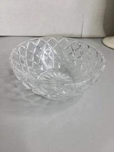Lenox Fein Bleikristall Schliff Diamant Muster Süßigkeiten Schüssel Schmuck Schale 5" Vintage - Bild 1 von 6