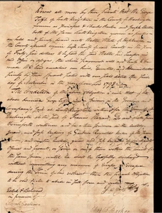 RM 154 - DOCUMENTO DE INGRESOS EN RELIEVE DE EE. UU. - 5/11/1798 - FIANZA - Imagen 1 de 5