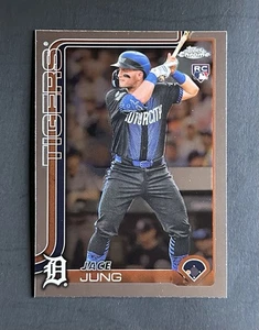 2025 Topps Chrome Jace Jung #225 Rookie RC Tigers - Picture 1 of 2