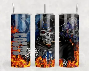 Colts Skull 20 oz Tumbler - Picture 1 of 2