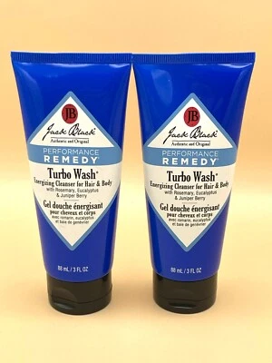 Loción corporal Jack Black Performance Remedy Turbo 88 ml / 3 fl oz cada una - PAQUETE DE 2 Foto 1 de 4