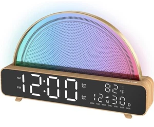 Sunrise Alarm Clock Wake Up Light for Kids, Bedrooms, Digital Sunlight, Sounds - Picture 1 of 4