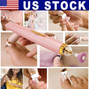 Home Electric Nail Polisher Pen USB Charging Nail Grinder Pen with Light US - Picture 1 of 12